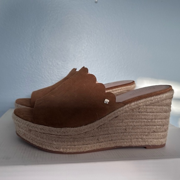 Kate Spade Tabby Espadrille Wedges in size 7.5 - Picture 1 of 9